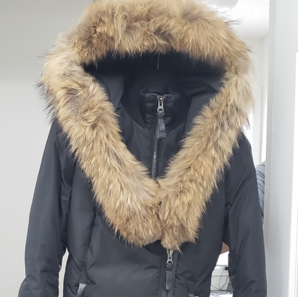 ****SOLD****Mackage Adali black Sz.xs Natural fur winter jacket - Picture 6 of 14